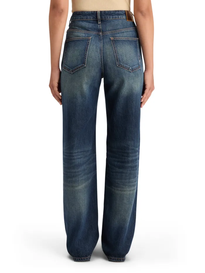 THE RIPPLE AUTHENTIC STRAIGHT JEANS LUX BLUE Lux Blue Women Scotch and Soda Jeans