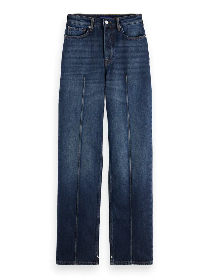THE RIPPLE AUTHENTIC STRAIGHT JEANS LUX BLUE Lux Blue Women Scotch and Soda Jeans
