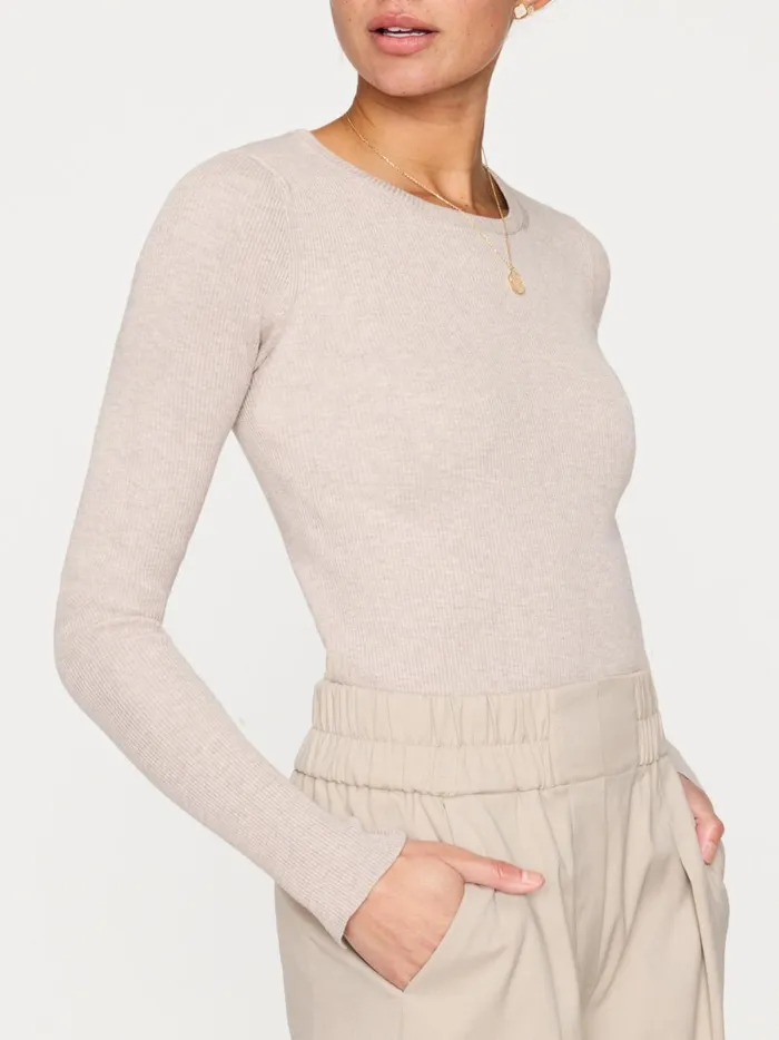 The Tamsin Bodysuit Light Chia Mlange Women Brochu Walker Tops