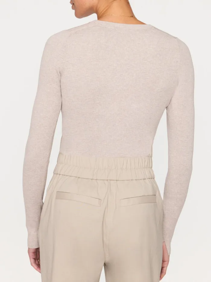 The Tamsin Bodysuit Light Chia Mlange Women Brochu Walker Tops