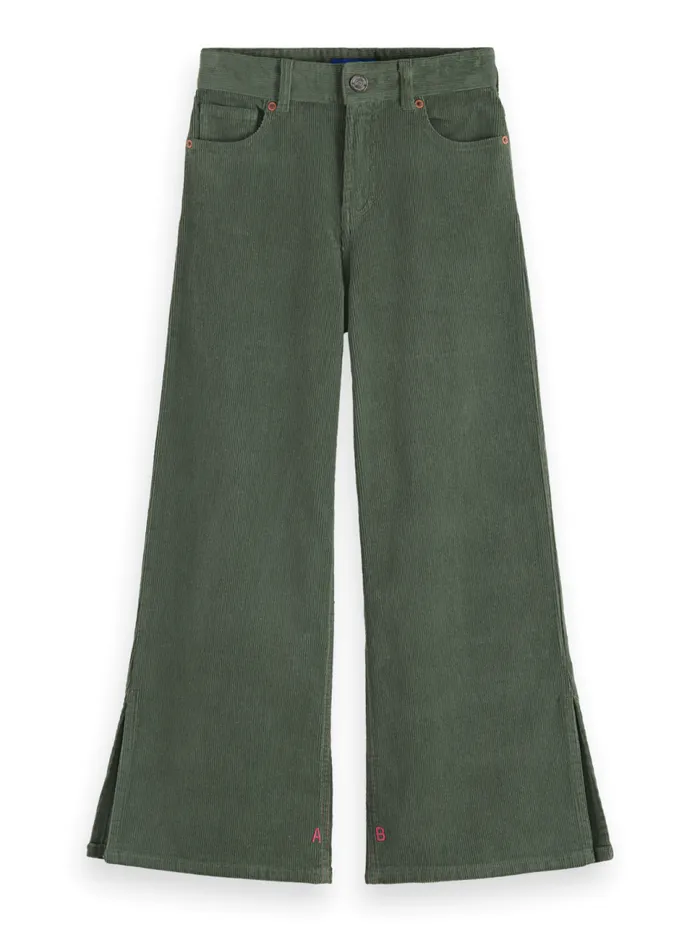 THE WAVE WIDE LEG JEANS 8211 CORDUROY Pine Green Kids Scotch and Soda Pants