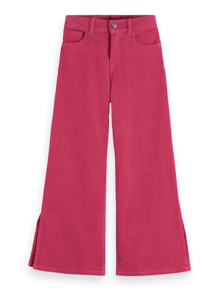 THE WAVE WIDE LEG JEANS 8211 CORDUROY Pine Green Kids Scotch and Soda Pants