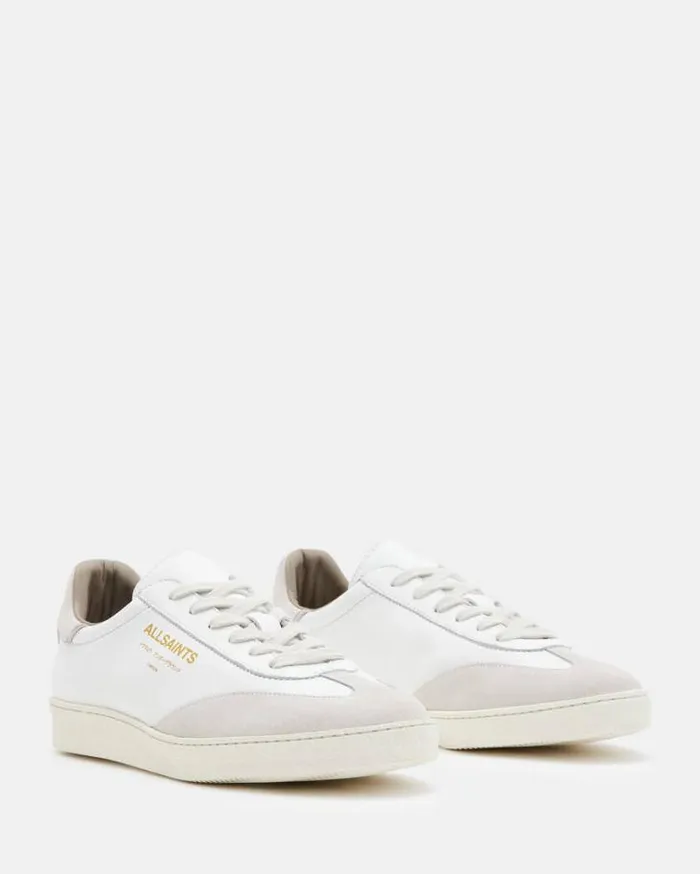 Thelma Leather Low Top Sneakers White Women AllSaints Shoes and Boots