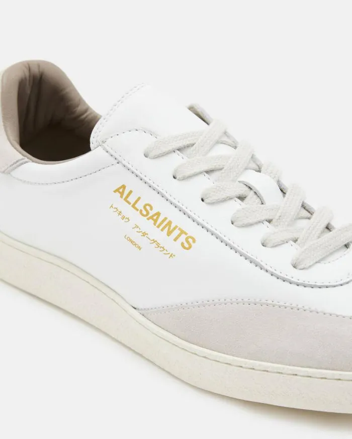 Thelma Leather Low Top Sneakers White Women AllSaints Shoes and Boots
