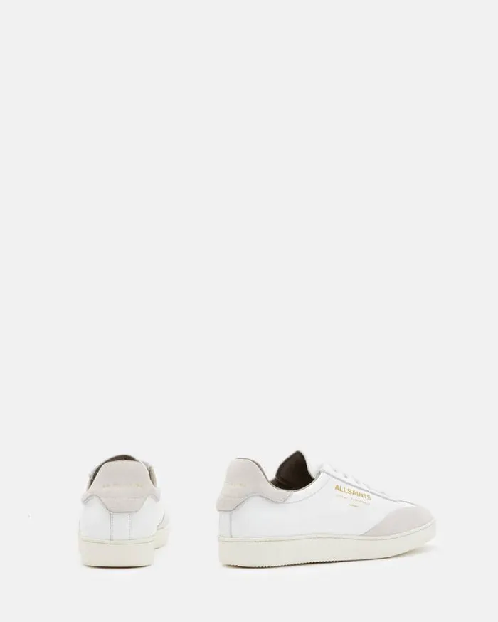 Thelma Leather Low Top Sneakers White Women AllSaints Shoes and Boots