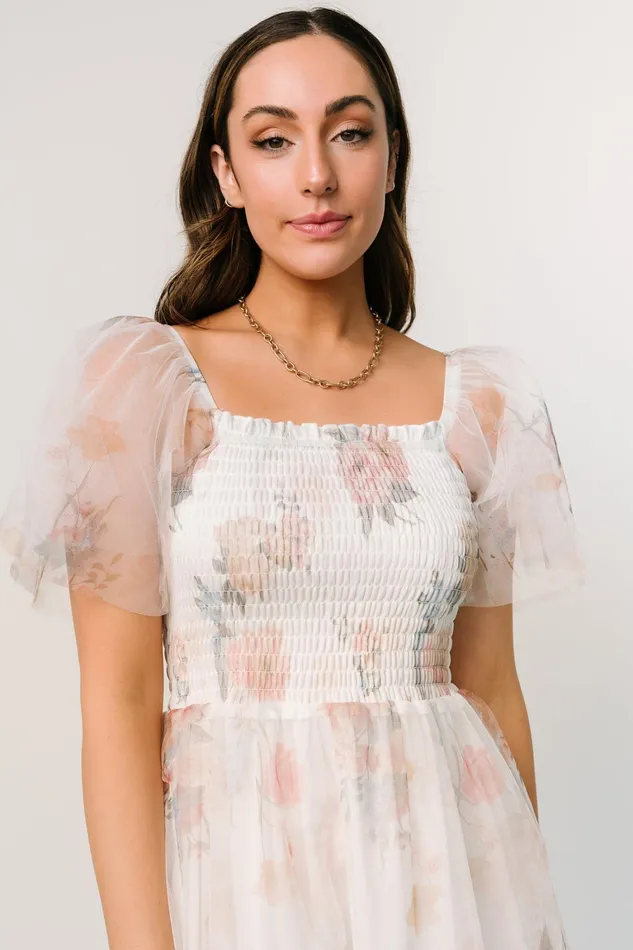 Tivoli Tulle Short Dress White Multi Women Baltic Born Short Dresses Tivoli Tulle Short Dress White Multi Women Baltic Born Short Dresses