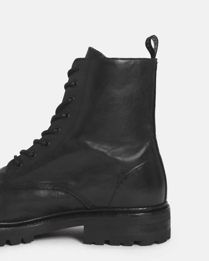 Tobias Leather Boots Black Men AllSaints Shoes and Boots