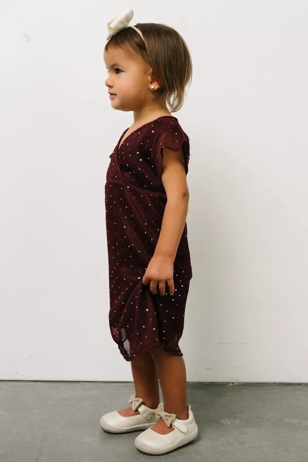 Toddler Grace Sparkle Gown Mulberry Women Baltic Born Flower Girl