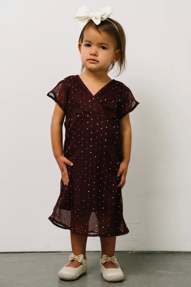 Toddler Grace Sparkle Gown Mulberry Women Baltic Born Flower Girl