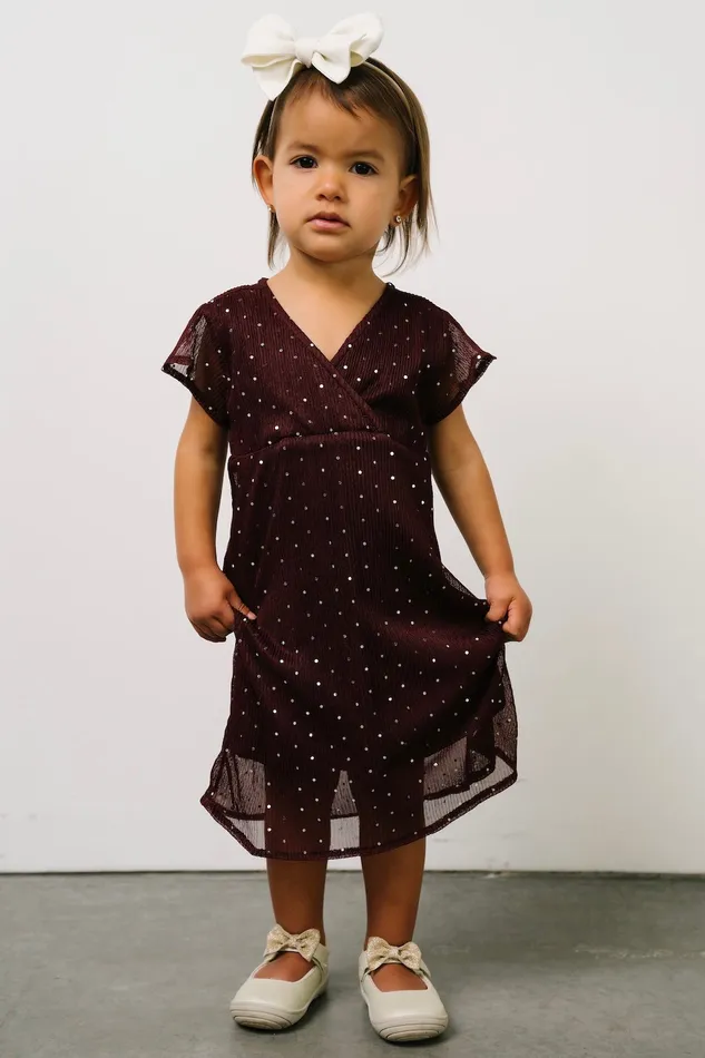 Toddler Grace Sparkle Gown Mulberry Women Baltic Born Flower Girl