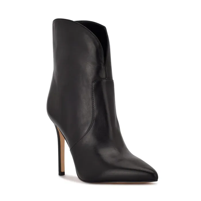 Tolate Dress Booties Black Leather Women Nine West Boots and Booties Tolate Dress Booties Black Leather Women Nine West Boots and Booties