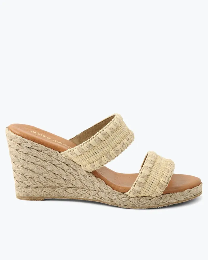 Tommy Bahama Andr Assous Neveah Stretch Wedges Beige Women Shoes and Sandals