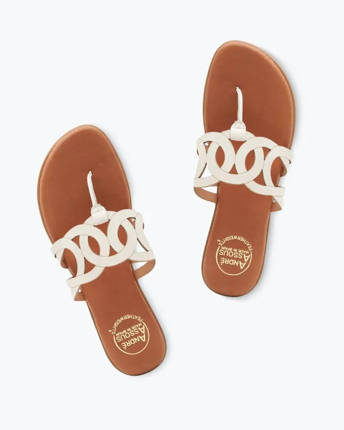 Tommy Bahama Andr Assous Neveah Wedge Sandals Platinum Women Shoes and Sandals