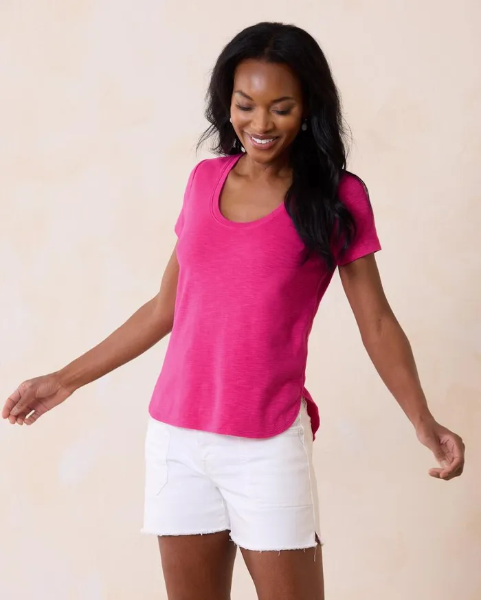 Tommy Bahama Ashby Isles Jersey Johnny Collar 34Sleeve TShirt Island Navy Women Tops and Shirts Tommy Bahama Ashby Isles Jersey Johnny Collar 34Sleeve TShirt Island Navy Women Tops and Shirts
