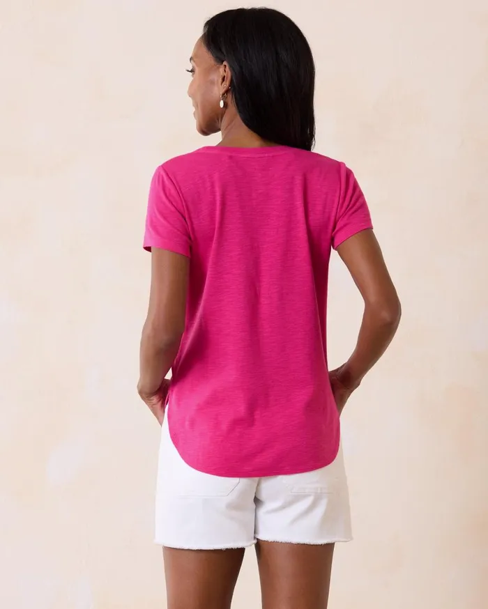 Tommy Bahama Ashby Isles Jersey Johnny Collar 34Sleeve TShirt Island Navy Women Tops and Shirts Tommy Bahama Ashby Isles Jersey Johnny Collar 34Sleeve TShirt Island Navy Women Tops and Shirts