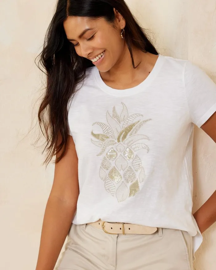 Tommy Bahama Ashby Isles Ombr Stripe 34Sleeve TShirt Tea Leaf Women Tops and Shirts Tommy Bahama Ashby Isles Ombr Stripe 34Sleeve TShirt Tea Leaf Women Tops and Shirts