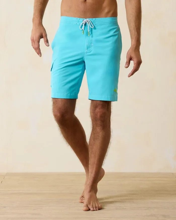 Tommy Bahama Baja Soaring Fronds 9Inch Boardshorts Airy Men Swim and Boardshorts