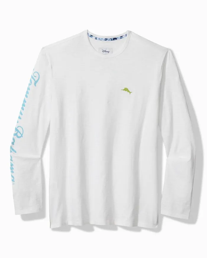 Tommy Bahama Big and Tall Disney X Tommy Bahama Paradise Bound ShortSleeve Lux TShirt White Big and Tall TShirts Tommy Bahama Big and Tall Disney X Tommy Bahama Paradise Bound ShortSleeve Lux TShirt White Big and Tall TShirts