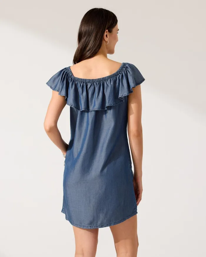 Tommy Bahama Chambray Coverup Dress Chambray Women Dresses