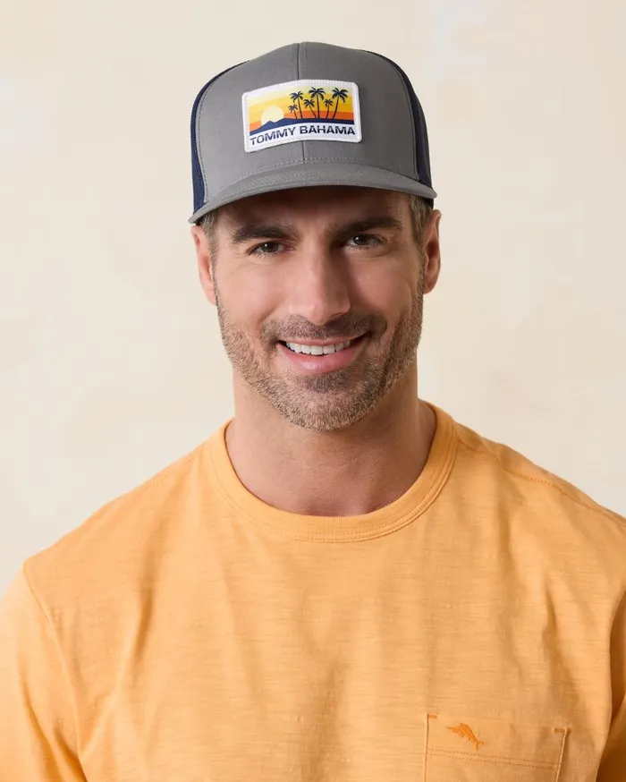 Tommy Bahama Charter Trucker Cap White MenBig and Tall Hats and Caps Tommy Bahama Charter Trucker Cap White MenBig and Tall Hats and Caps