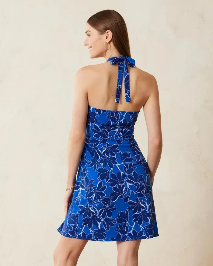 Tommy Bahama Clara Ocean Magic FauxWrap Halter Dress Mazarine Blue Women Dresses Tommy Bahama Clara Ocean Magic FauxWrap Halter Dress Mazarine Blue Women Dresses
