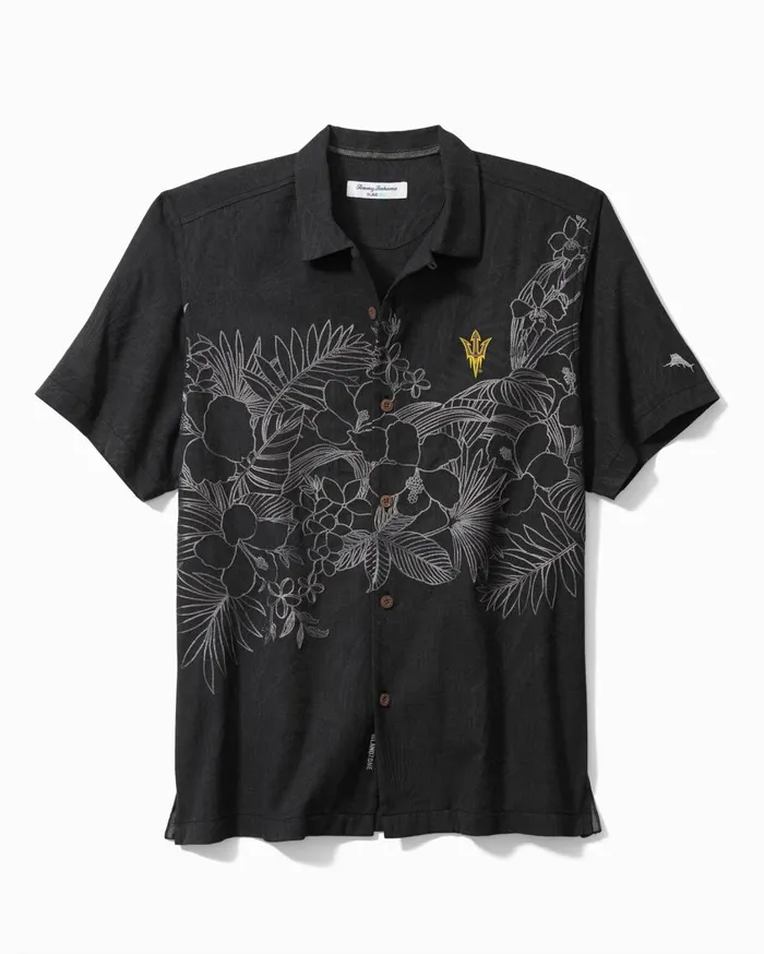Tommy Bahama Collegiate Game Day Lei IslandZone Camp Shirt Arizonastate Men Shirts