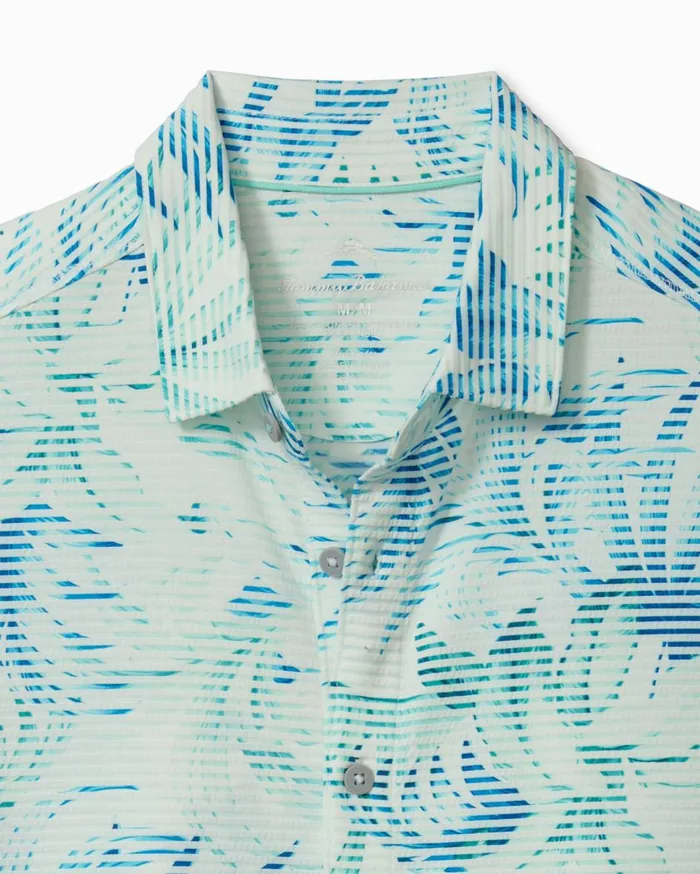 Tommy Bahama Costa Wave Leaves IslandZone ShortSleeve Shirt White Men Shirts