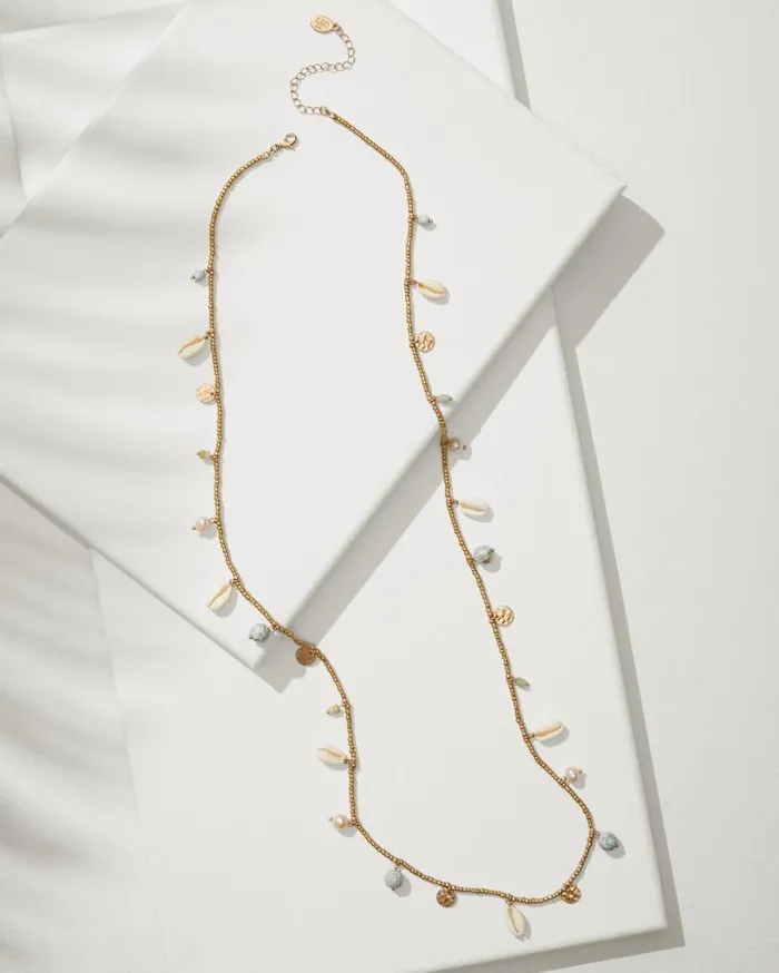 Tommy Bahama Kihei Collection Station Necklace Gold Women Jewelry Collections