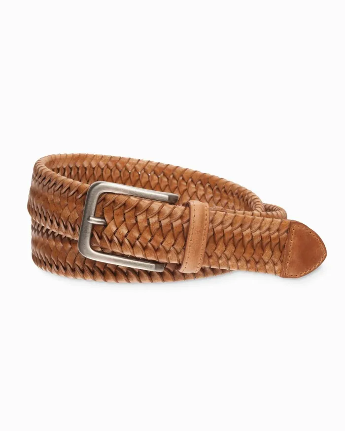 Tommy Bahama Leather Everyday Belt Tan Men Belts