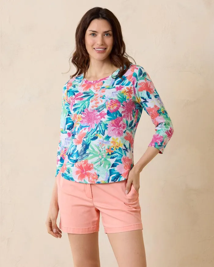 Tommy Bahama Oceana Poplin Sleeveless Top White Women Tops and Shirts
