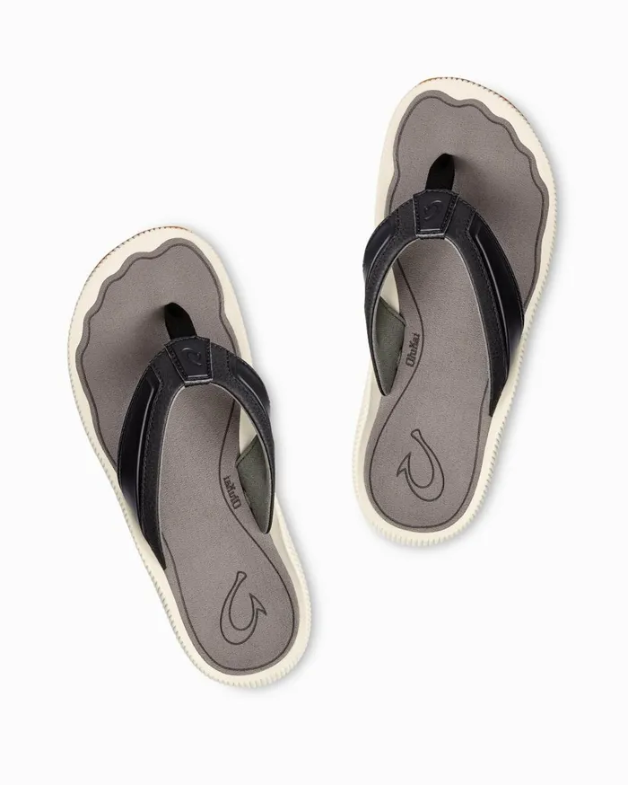 Tommy Bahama OluKai Maha Sandals Black MenBig and Tall Shoes and Sandals Tommy Bahama OluKai Maha Sandals Black MenBig and Tall Shoes and Sandals