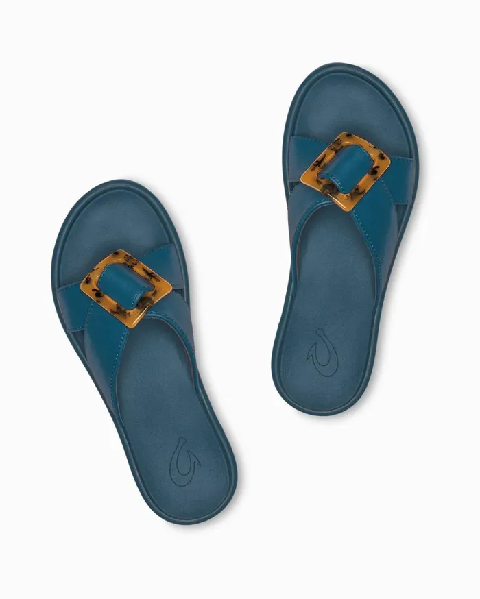 Tommy Bahama Olukai Tiare Slide Sandals Black Women Shoes and Sandals
