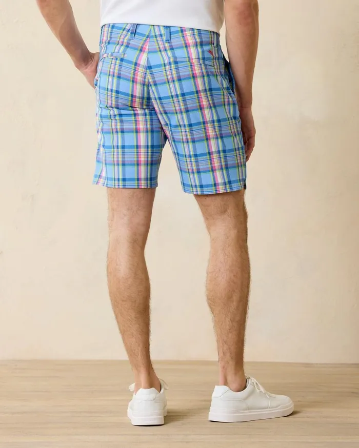 Tommy Bahama On Par La Vida Check IslandZone 9Inch Shorts Bright Cobalt Men Shorts Tommy Bahama On Par La Vida Check IslandZone 9Inch Shorts Bright Cobalt Men Shorts