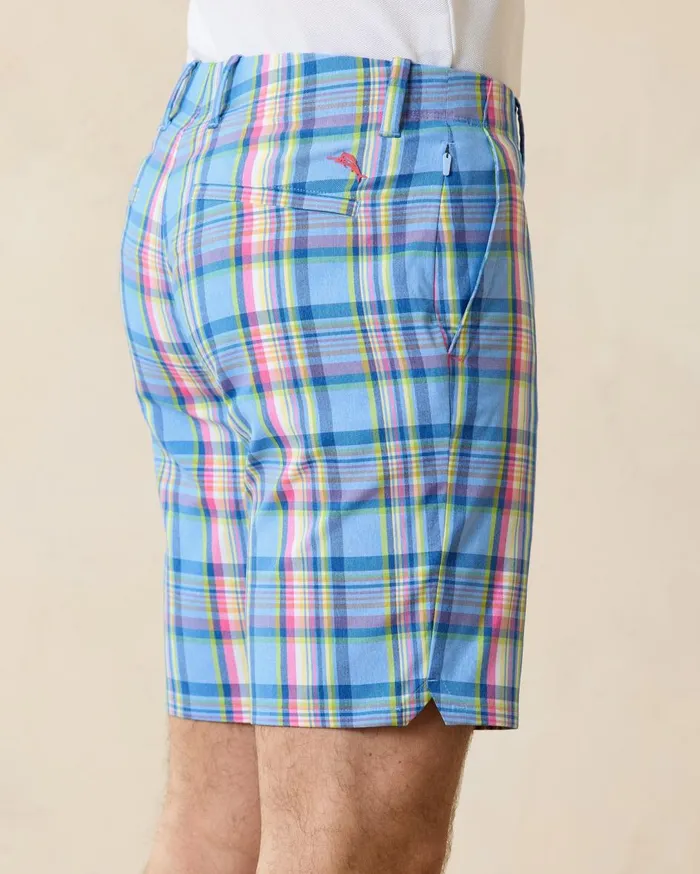 Tommy Bahama On Par La Vida Check IslandZone 9Inch Shorts Bright Cobalt Men Shorts Tommy Bahama On Par La Vida Check IslandZone 9Inch Shorts Bright Cobalt Men Shorts
