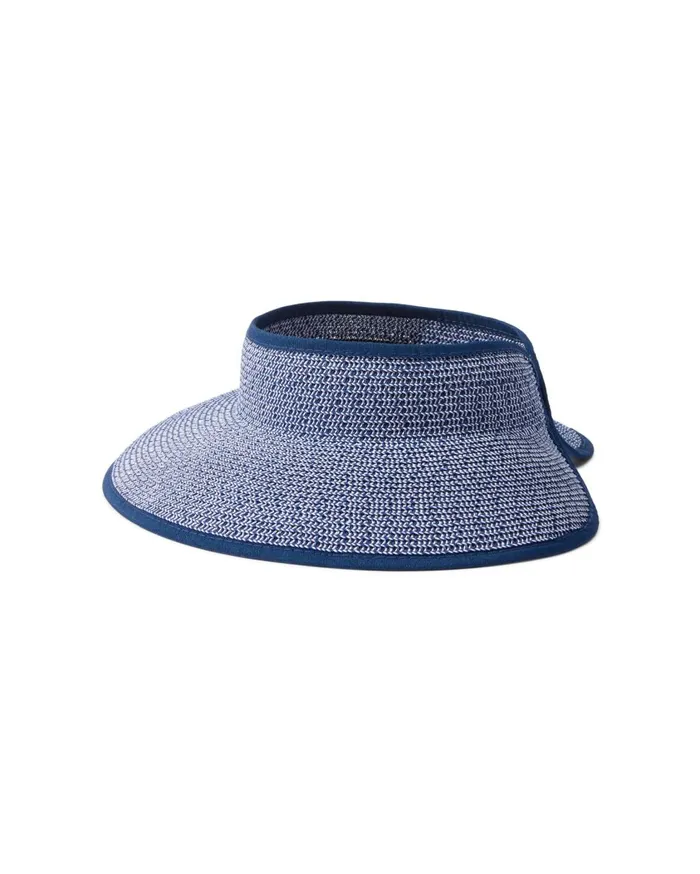 Tommy Bahama Packable UltraBraid Visor Navywhite Mix Women Luggage and Travel
