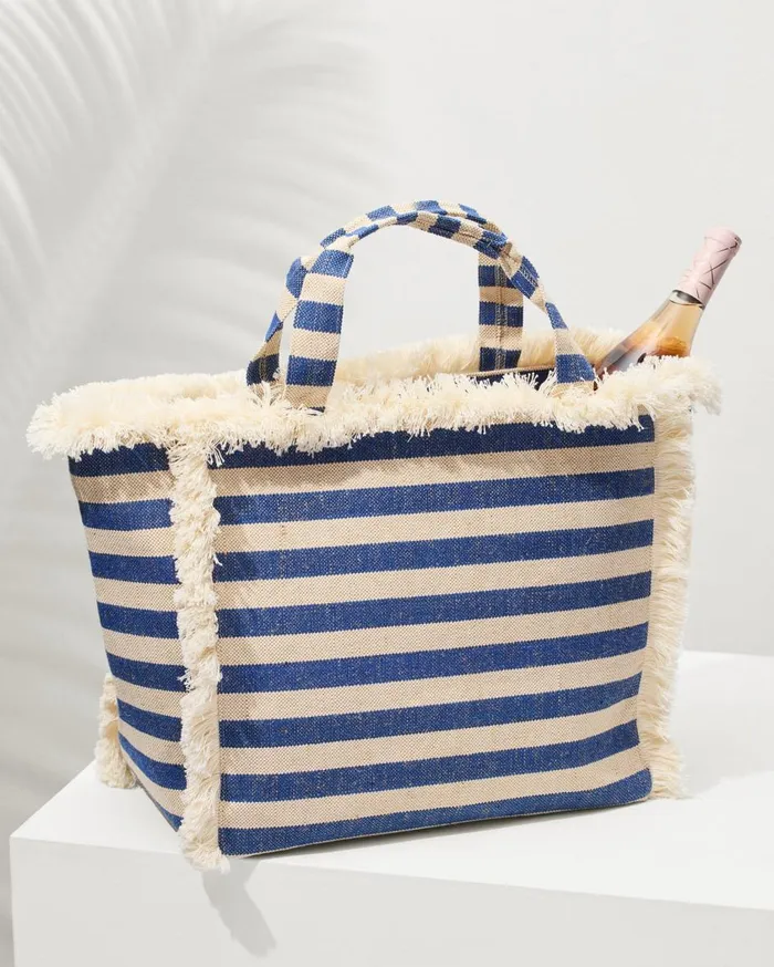 Tommy Bahama Palm Beach Blue Stone Fiesta Tote Blue Stone Women Handbags and Clutches