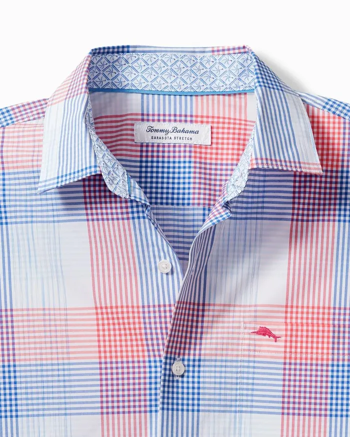 Tommy Bahama Sarasota Stretch Summerlake Check IslandZone Shirt Apple Blossom Men Shirts Tommy Bahama Sarasota Stretch Summerlake Check IslandZone Shirt Apple Blossom Men Shirts