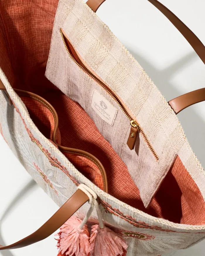 Tommy Bahama Straw and Fringe Callawassie Palmetto Tote Tan WomenBeach and Home Handbags and Clutches Tommy Bahama Straw and Fringe Callawassie Palmetto Tote Tan WomenBeach and Home Handbags and Clutches