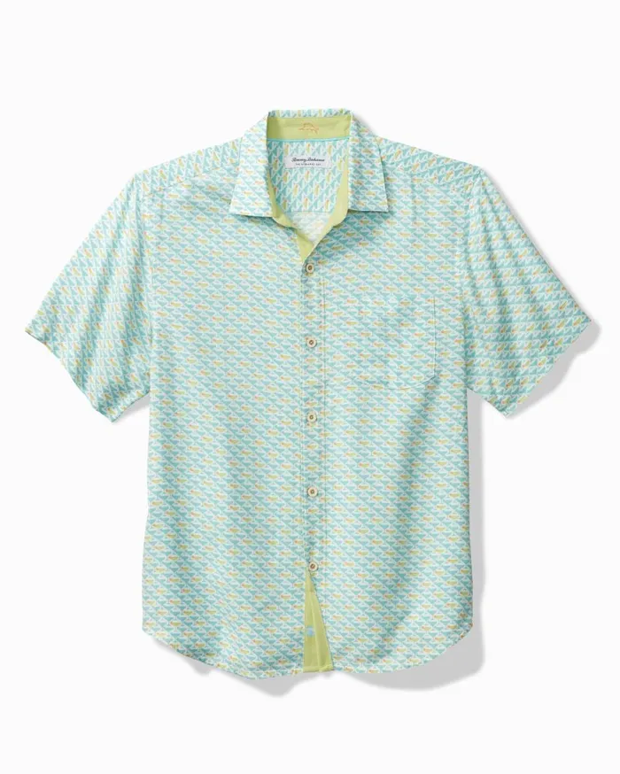 Tommy Bahama Veracruz Cay Cocktail Mixer ShortSleeve Shirt Opal Men Shirts
