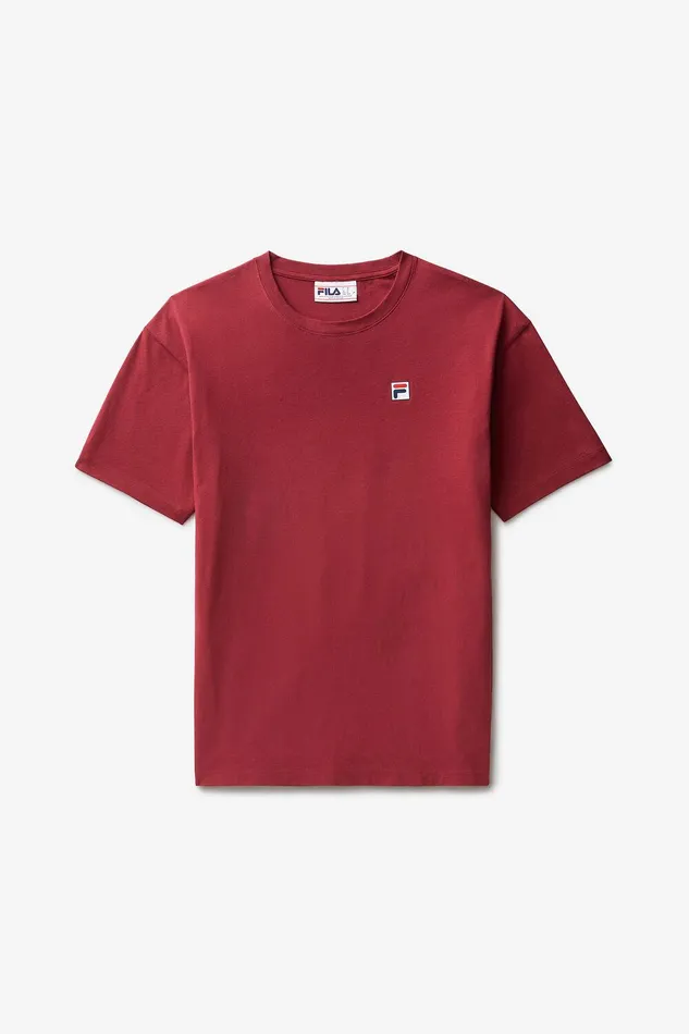 Tops and TShirts Men Fila Classic Relaxed Tee 601 Tibetan Red