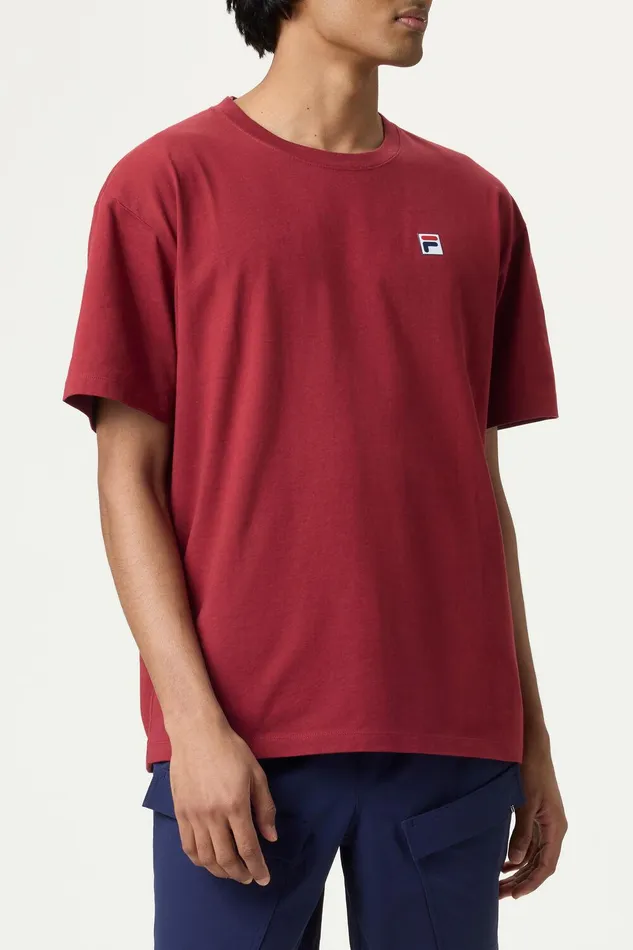 Tops and TShirts Men Fila Classic Relaxed Tee 601 Tibetan Red Tops and TShirts Men Fila Classic Relaxed Tee 601 Tibetan Red