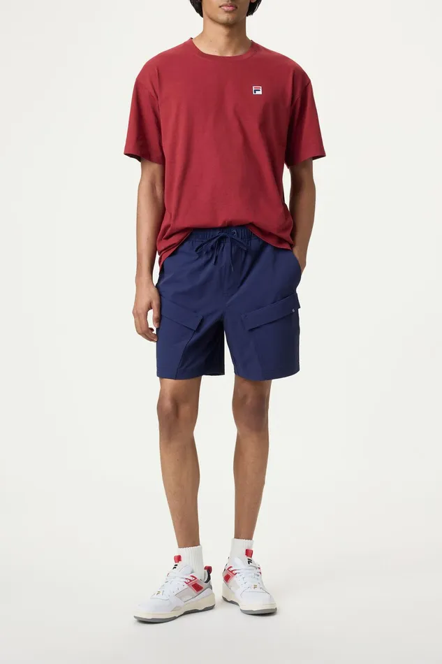 Tops and TShirts Men Fila Classic Relaxed Tee 601 Tibetan Red Tops and TShirts Men Fila Classic Relaxed Tee 601 Tibetan Red