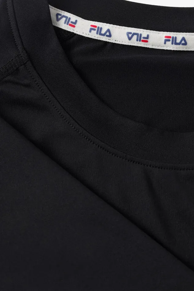 Tops and TShirts Men Fila Short Sleeve Crewneck 001 Black Tops and TShirts Men Fila Short Sleeve Crewneck 001 Black
