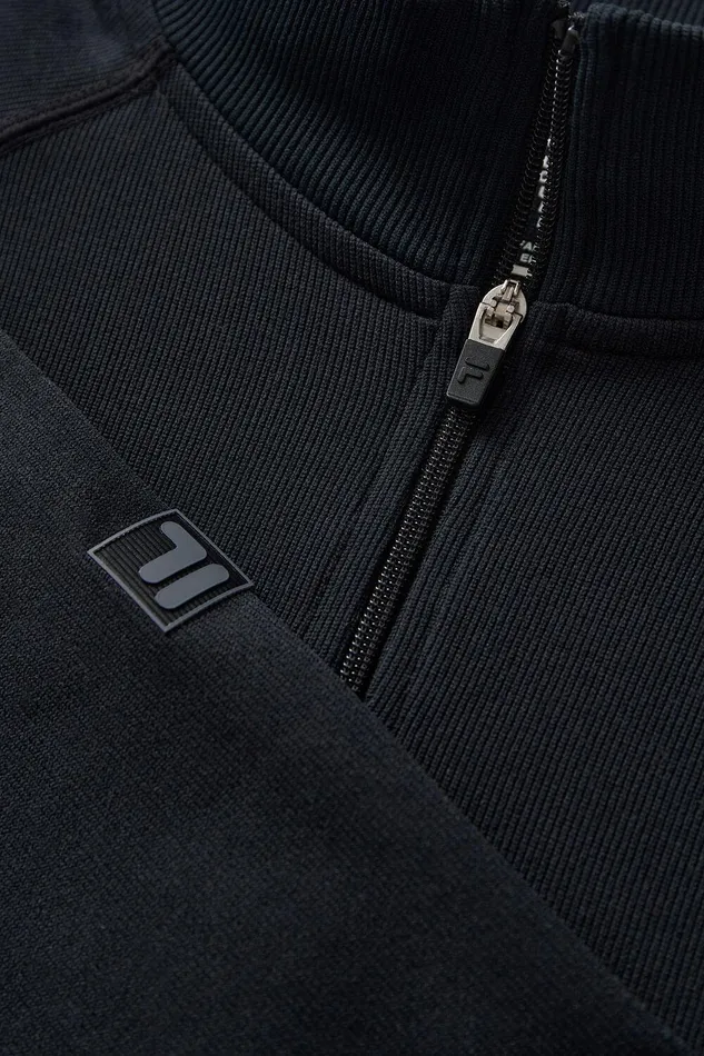 Tops and TShirts Women Fila Breakpoint Seamless Quarter Zip 001 Black