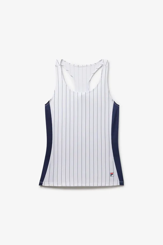 Tops and TShirts Women Fila Performance Iconic Racerback Tank 147 Whitefila Navy