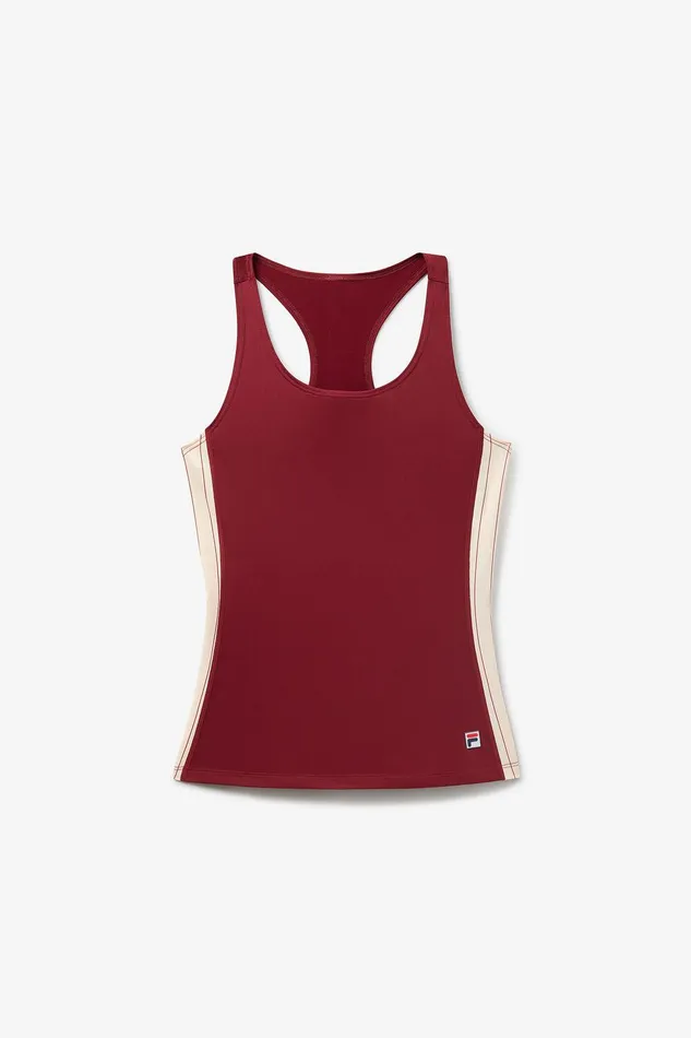 Tops and TShirts Women Fila Performance Iconic Racerback Tank 948 Cabernetangora