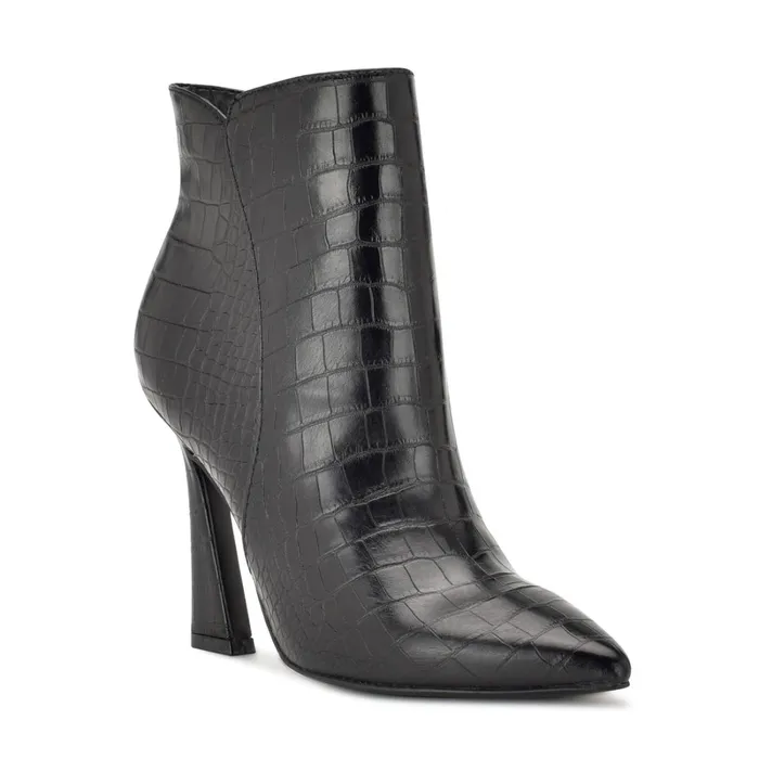 Torrie Dress Booties Black Croco Women Nine West Boots and Booties Torrie Dress Booties Black Croco Women Nine West Boots and Booties