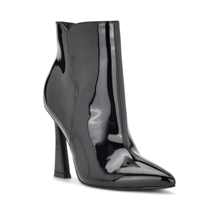 Torrie Dress Booties Black Patent Women Nine West Boots and Booties