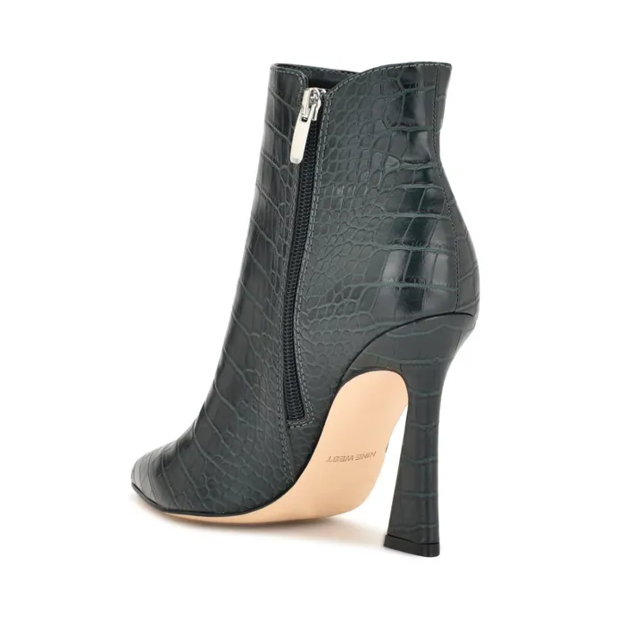 Torrie Dress Booties Emerald Green Croco Women Nine West Boots and Booties Torrie Dress Booties Emerald Green Croco Women Nine West Boots and Booties