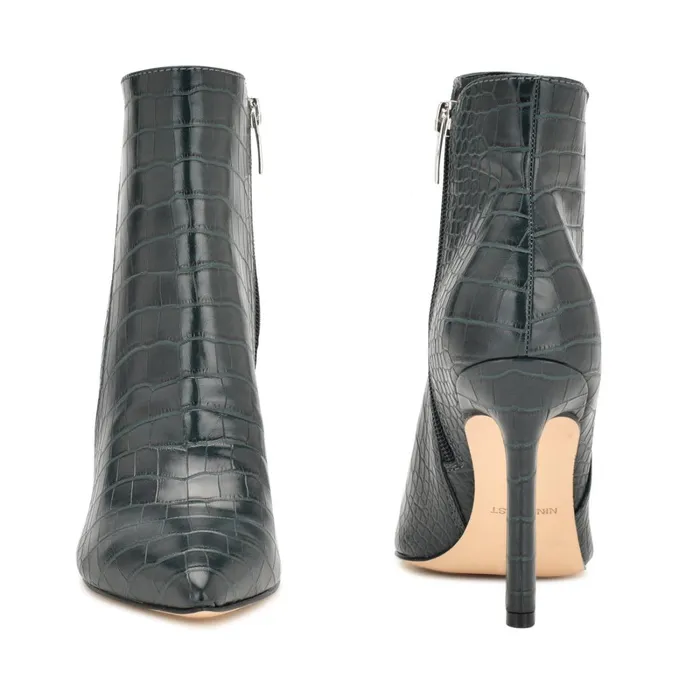 Torrie Dress Booties Emerald Green Croco Women Nine West Boots and Booties Torrie Dress Booties Emerald Green Croco Women Nine West Boots and Booties